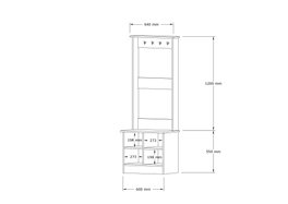 Hanah Home Mare Hall Stand Zafiro y Blanco
